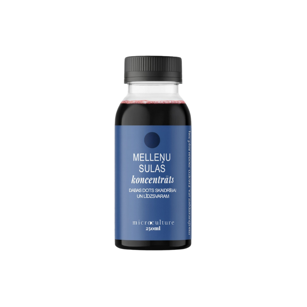 melleņu sulas koncentrāts 250ml tilpums