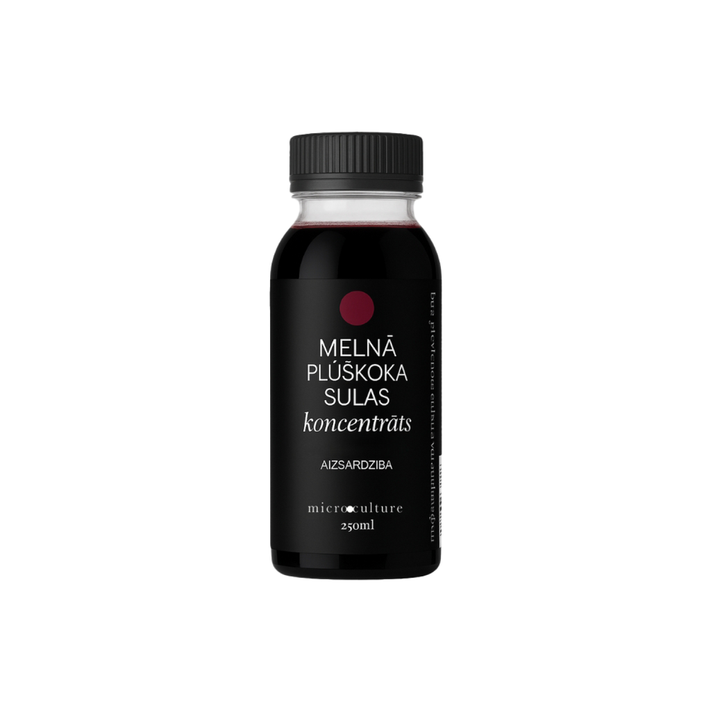 dabīgs melnā plūškoka sulas koncentrās